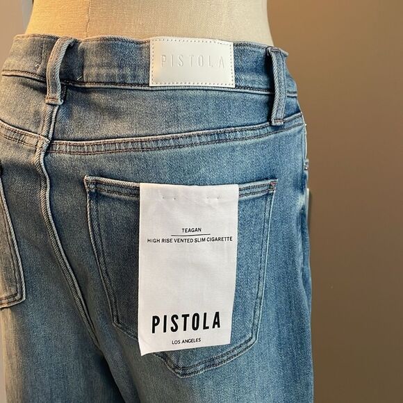 Pistola Light Blue Flare Denim Pants - Picture 10 of 14